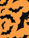 Schwarz 1950er Halloween Gothic Fledermaus Empire Taille Kleid
