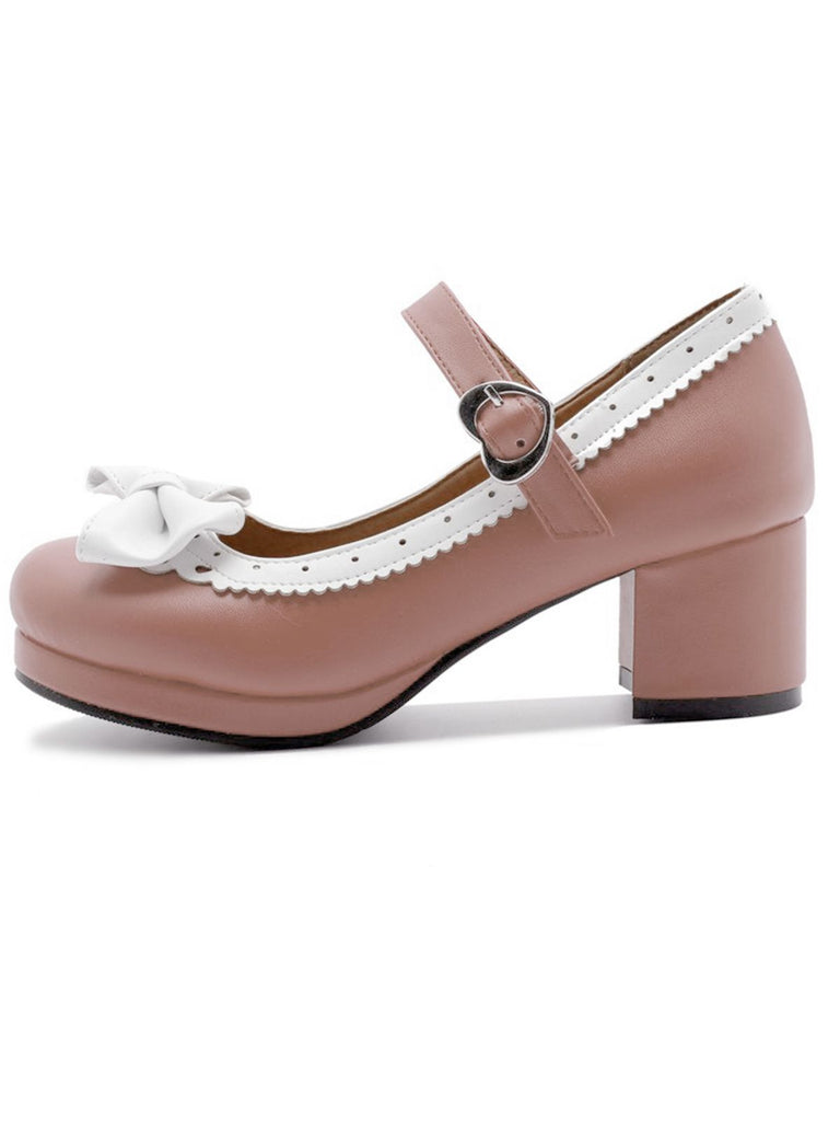 VINTAGE BOW  HOHE ABSATZ SANDALEN