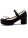 VINTAGE BOW  HOHE ABSATZ SANDALEN