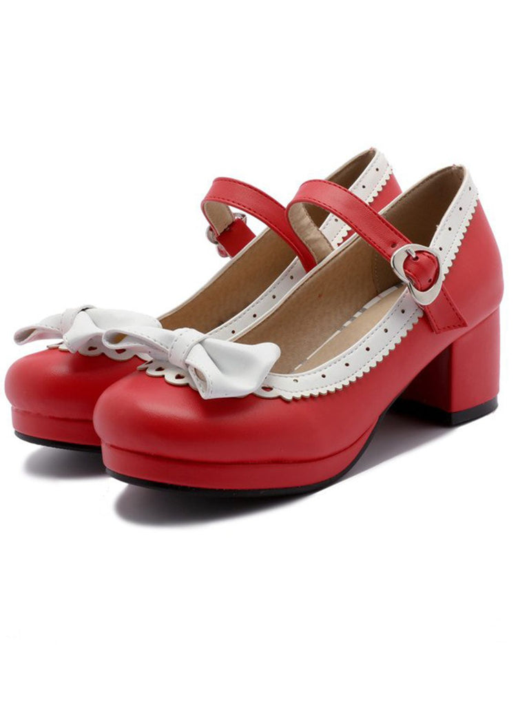 VINTAGE BOW  HOHE ABSATZ SANDALEN