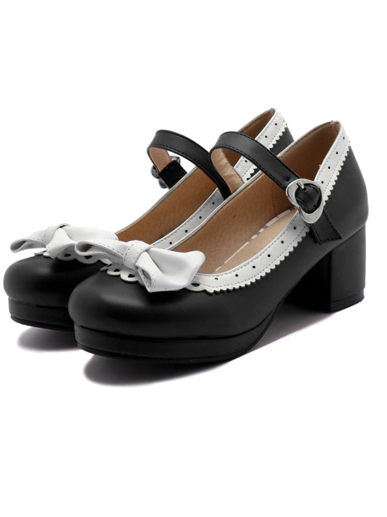 VINTAGE BOW  HOHE ABSATZ SANDALEN