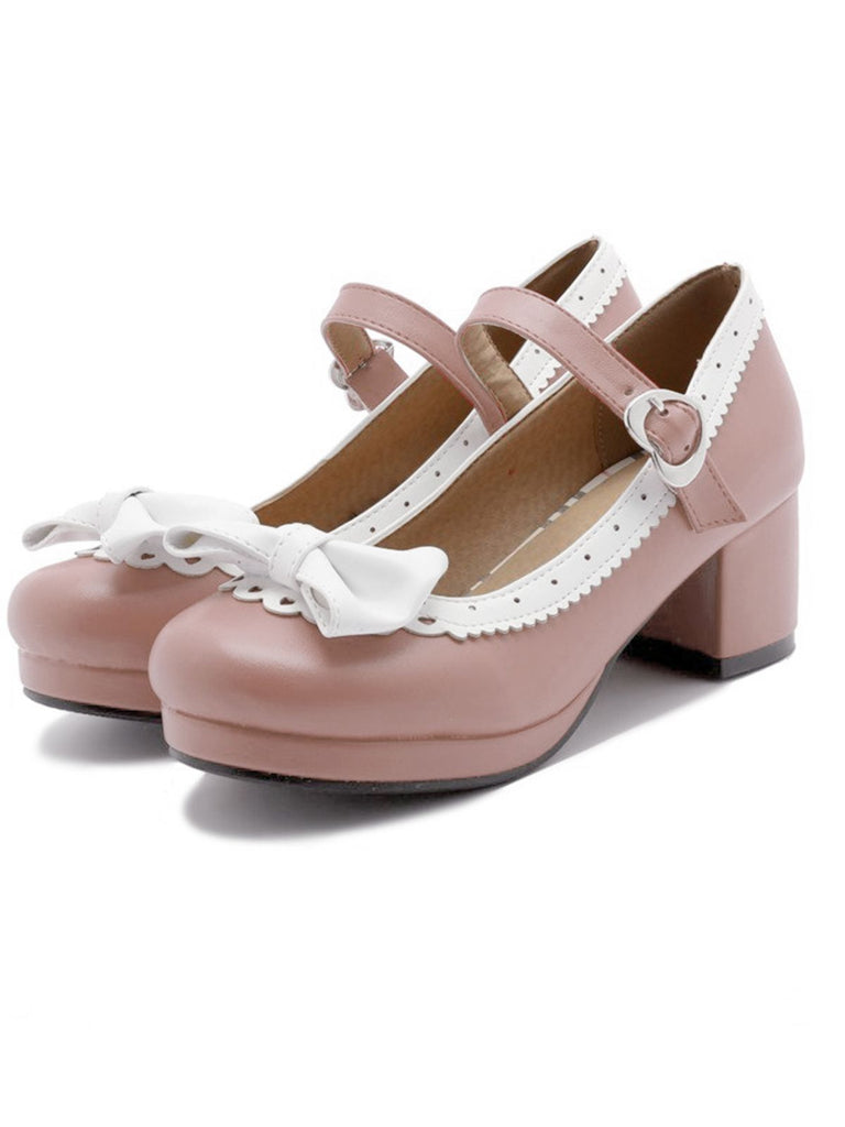 VINTAGE BOW  HOHE ABSATZ SANDALEN
